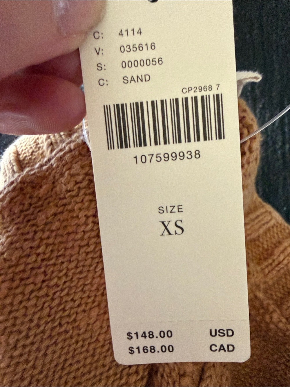 Anthropologie Olive Green Cropped Button Cardigan - Picture 6 of 6